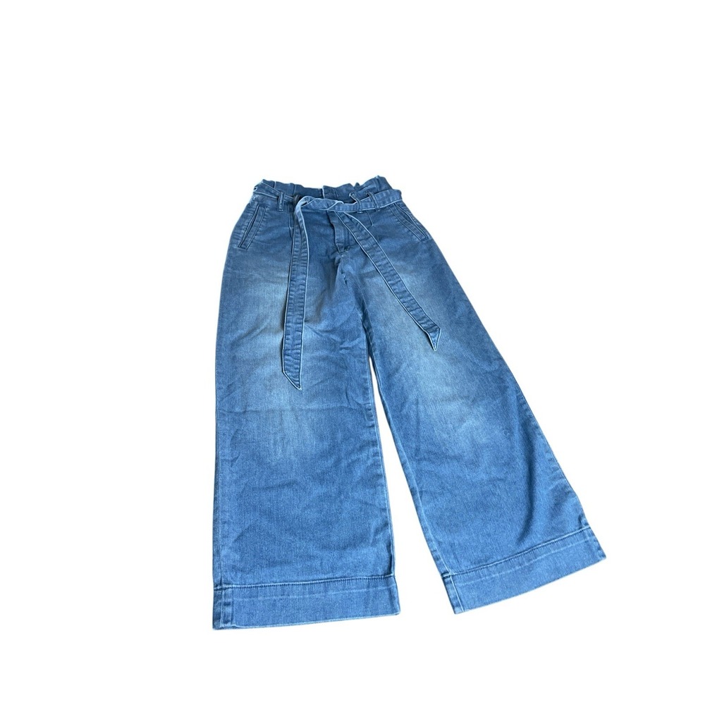 pilcro and the letterpress jeans Belted Wide Leg Size 0, 26"x25" Cropped